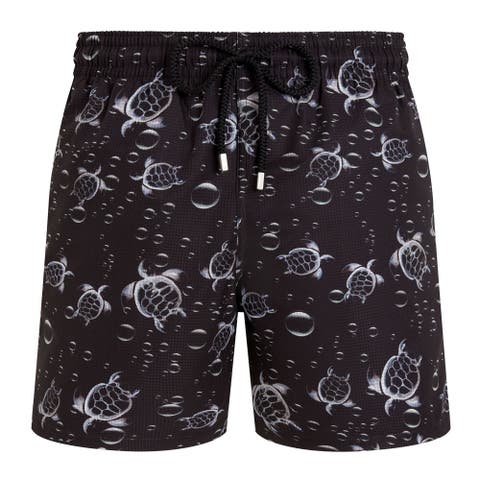 Men Micro-Perforated Ultra-light and packable Swim Shorts Bubble Turtles 3D