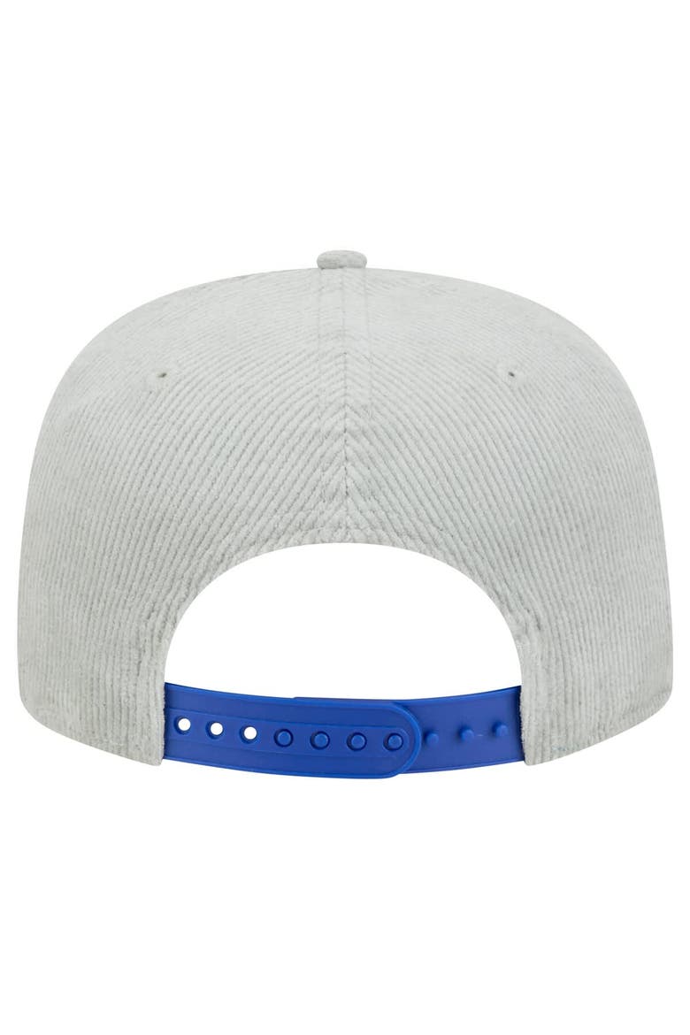 Men's New Era Gray Golden State Warriors Throwback Corduroy Golfer Snapback Hat, Alternate, color, Gray