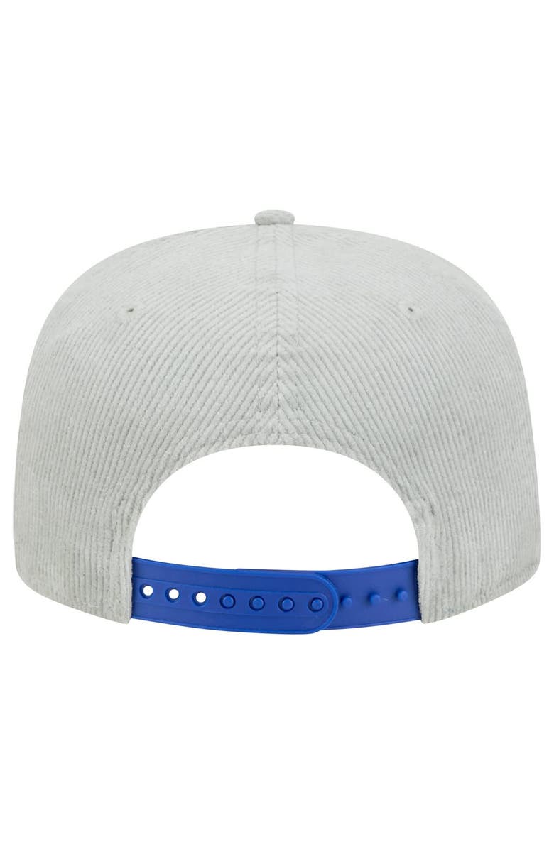 New Era Men's New Era Gray Golden State Warriors Throwback Corduroy Golfer Snapback Hat, Alternate, color, Gray