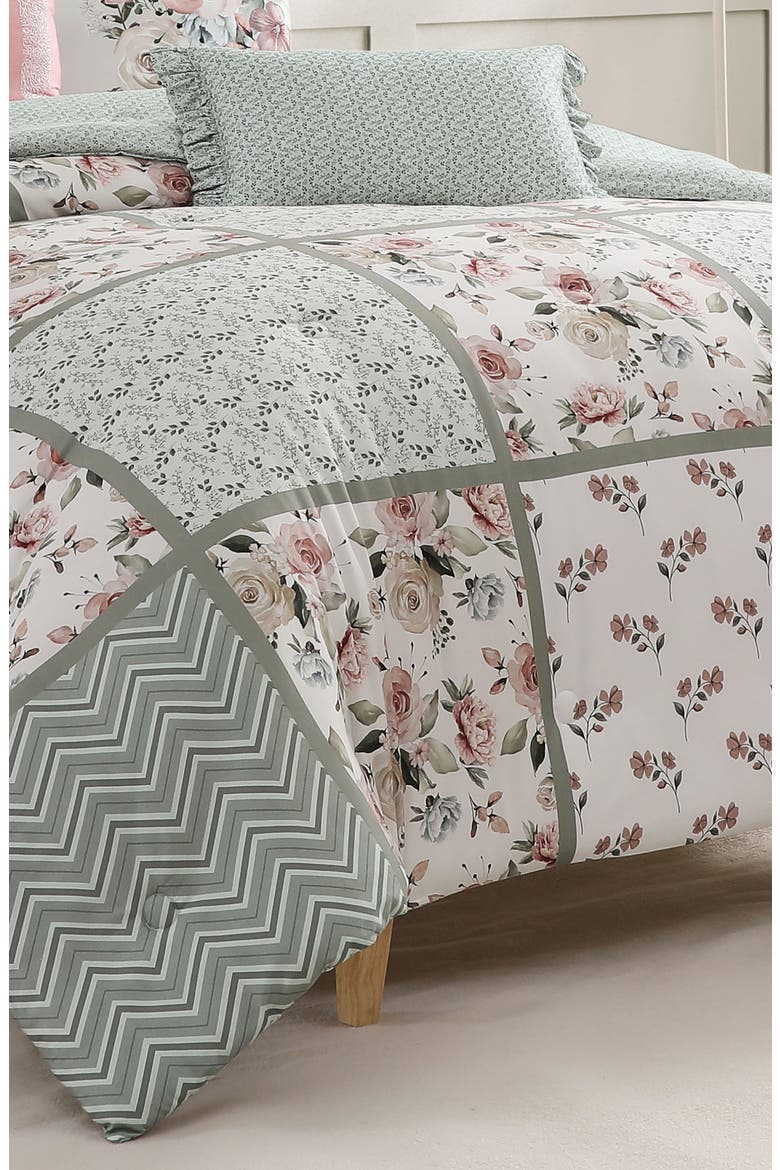 Sage Serenity 5-Piece Comforter Set, Alternate, color, GREEN