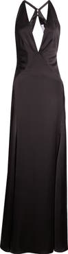 Ramy Brook Belle Plunge Neck Gown
