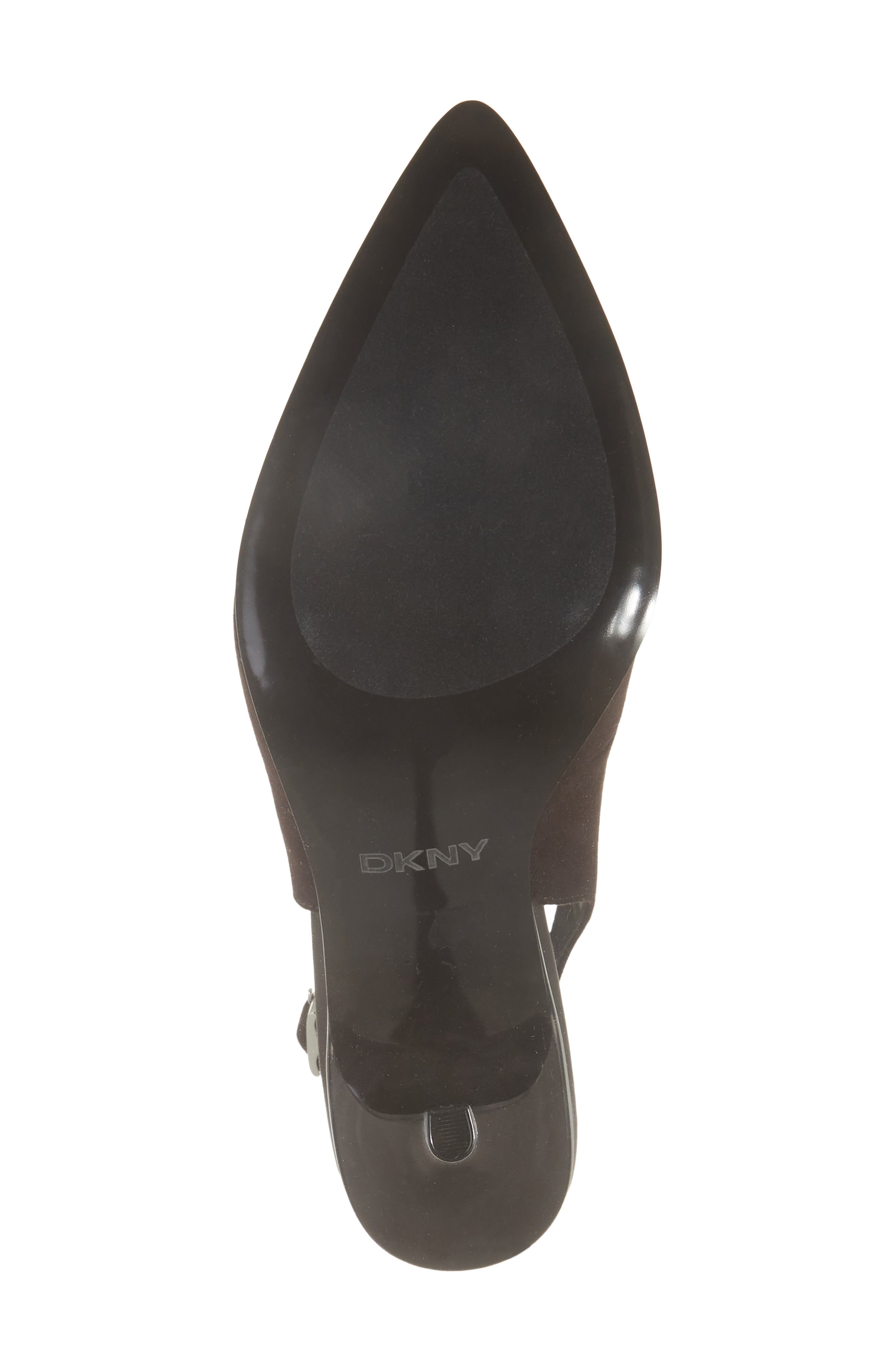 Preston Pointed Toe Slingback Pump, Alternate, color, BROWN