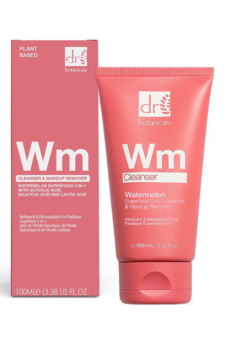 Superfood 2-in-1 Cleanser & Makeup Remover with Glycolic Acid, Salicylic Acid & Lactic Acid, Alternate, color, White