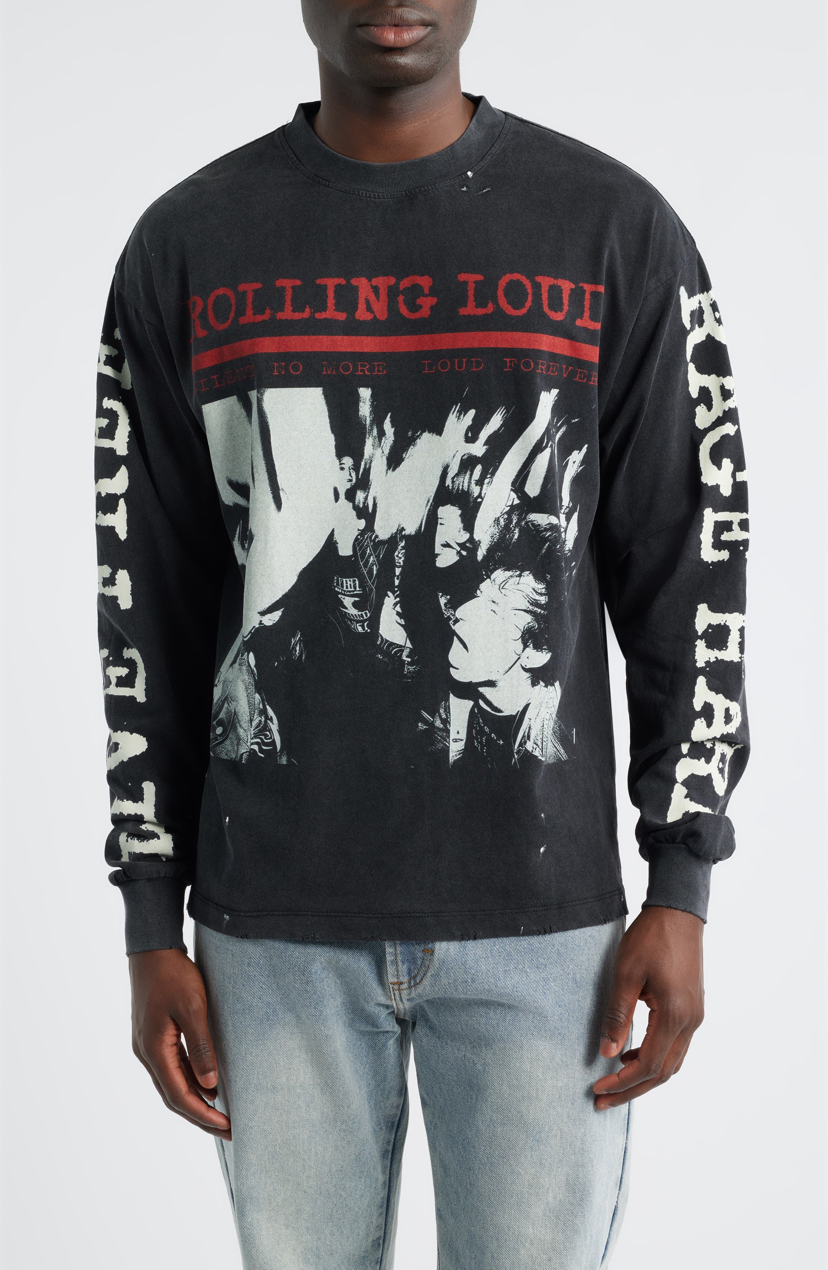 Rage Graphic Long Sleeve T-Shirt