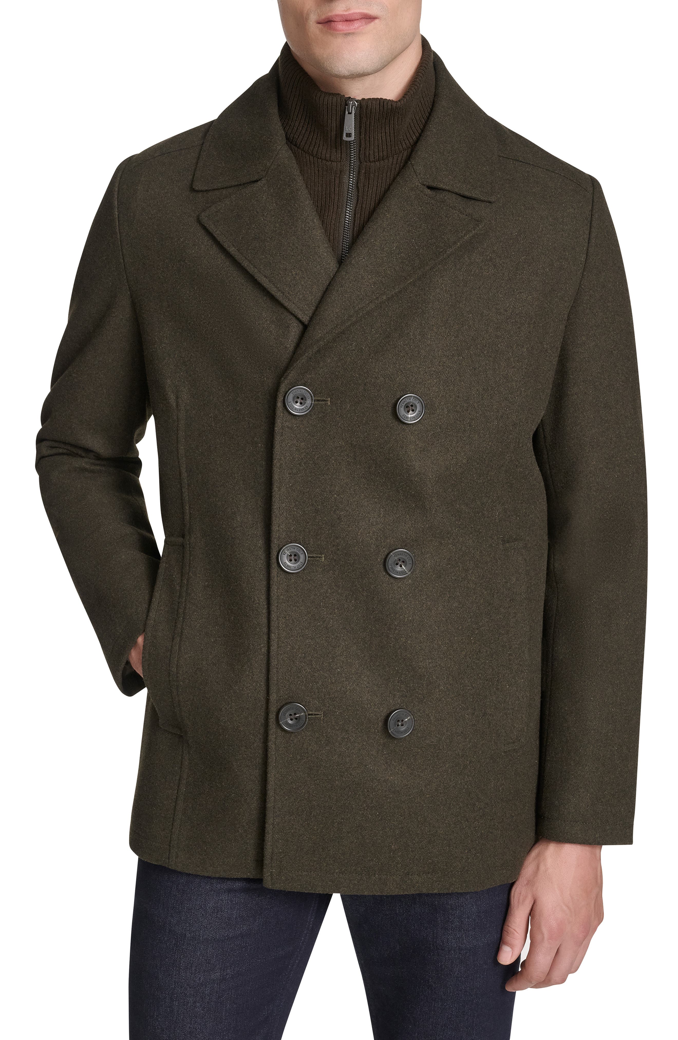 Kenneth Cole New York Classic Wool Peacoat