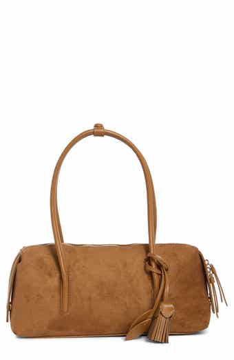 Faux Suede Shoulder Bag