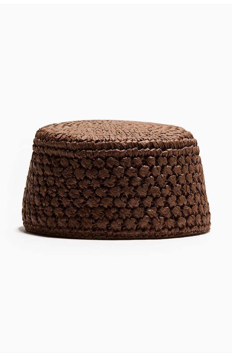 H&M Straw Hat, Main, color, Brown