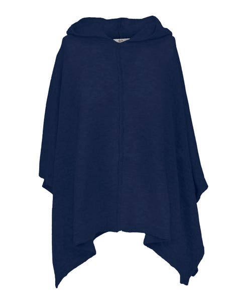 Pure Cashmere Hoodie Poncho