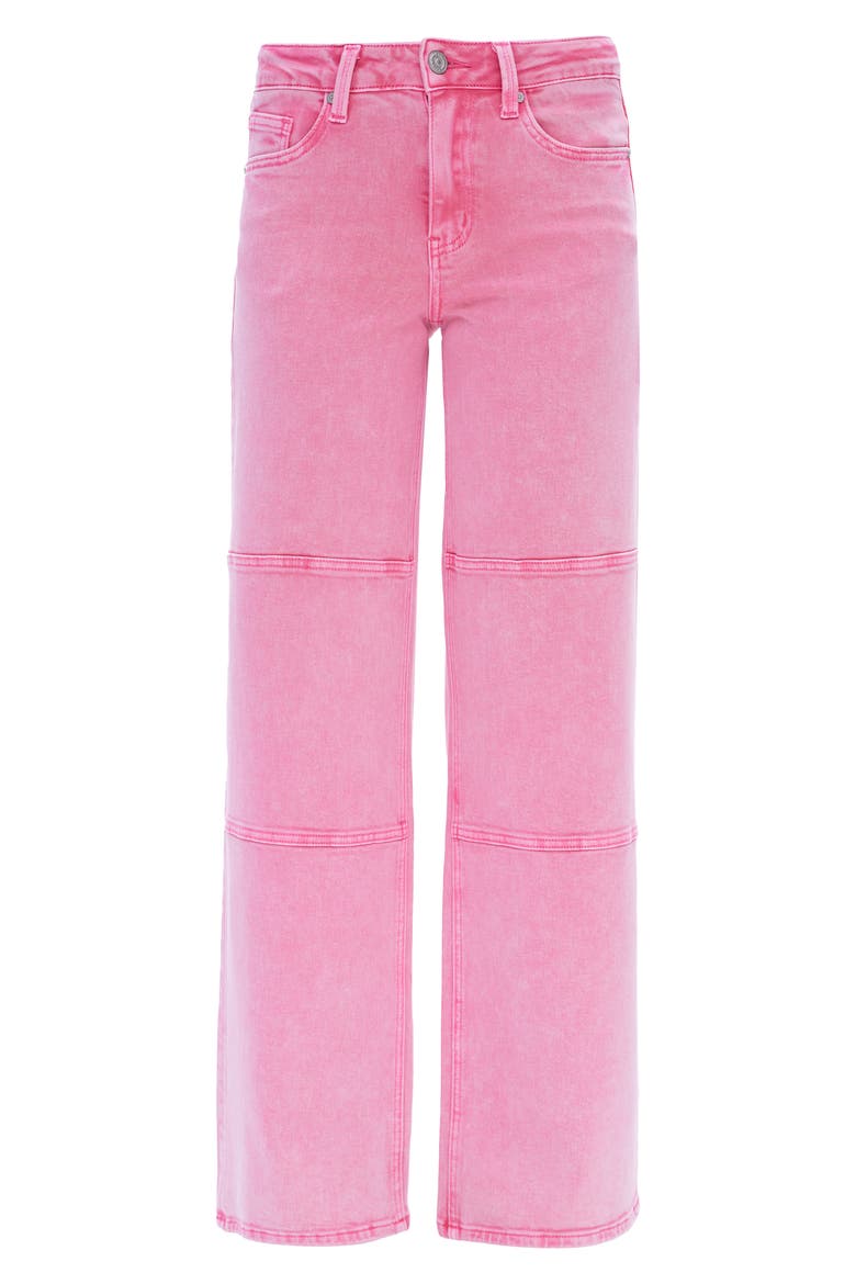 Mid Rise Wide Leg Jeans, Alternate, color, PINK