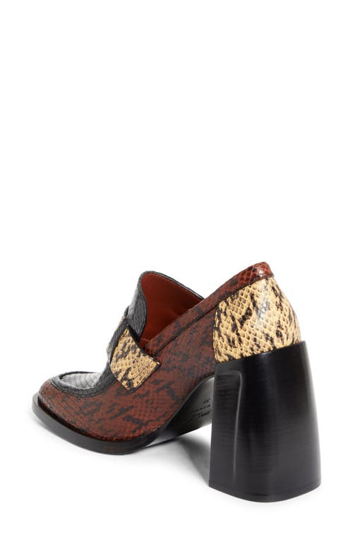 Jimmy Choo Tylor 95 Snake-effect Leather Loafer Pumps In Multi