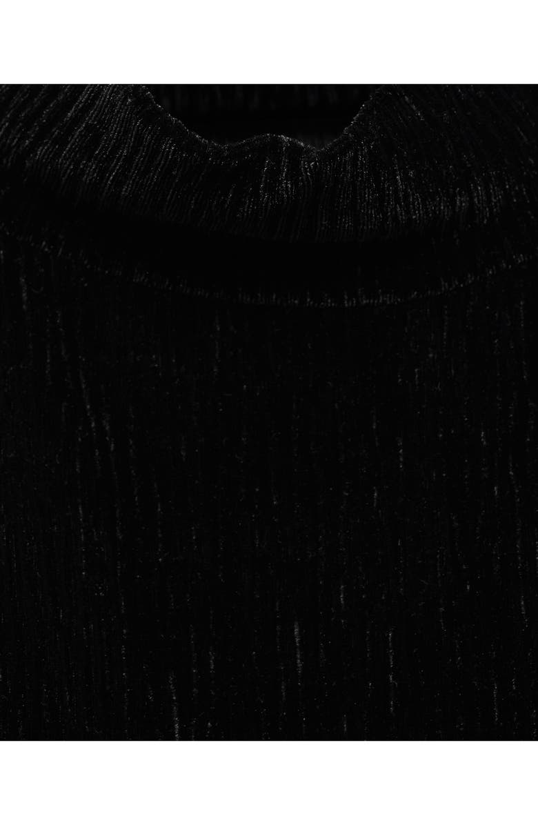 MANGO Perkins Mock Neck Corduroy Sleeveless Shell Top, Alternate, color, 