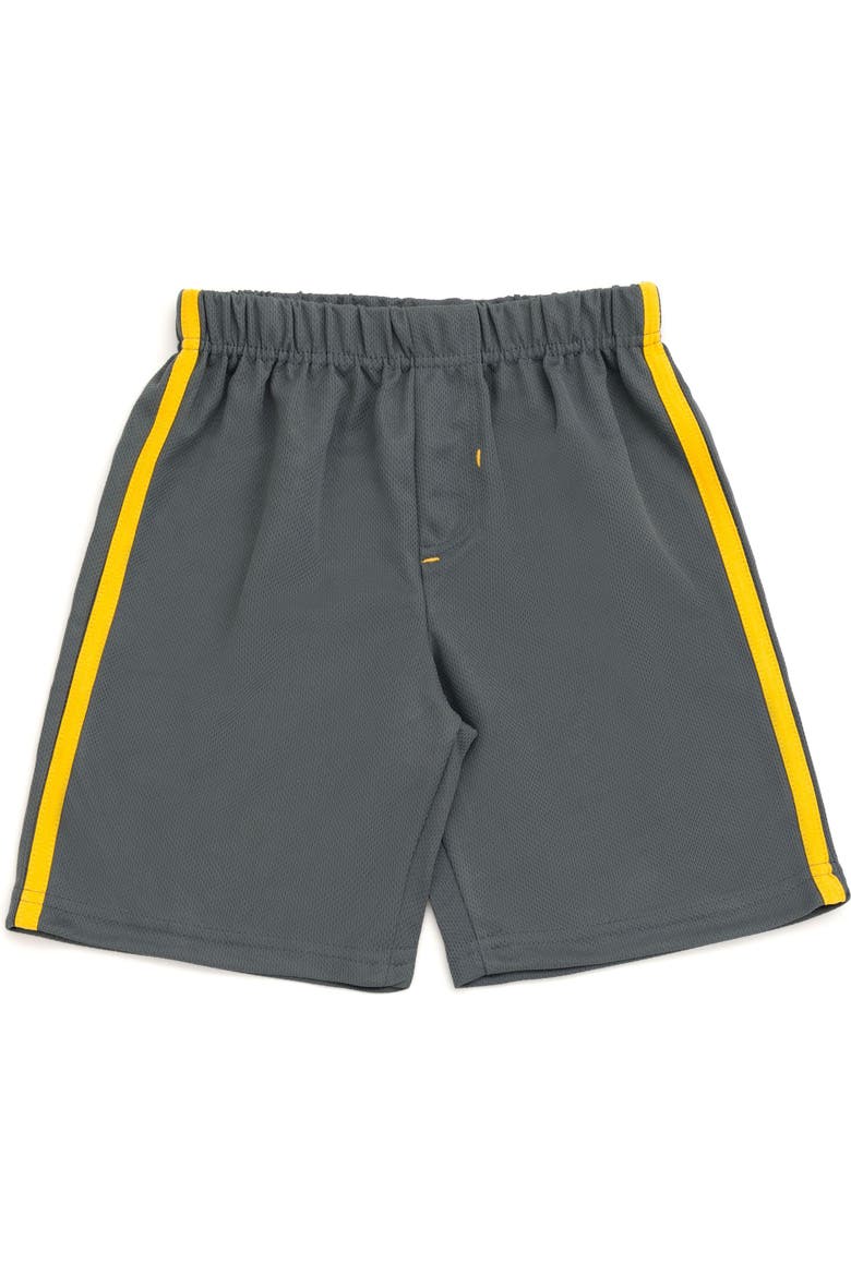 T-Shirt and Mesh Shorts Set, Alternate, color, Hot Wheels Yellow