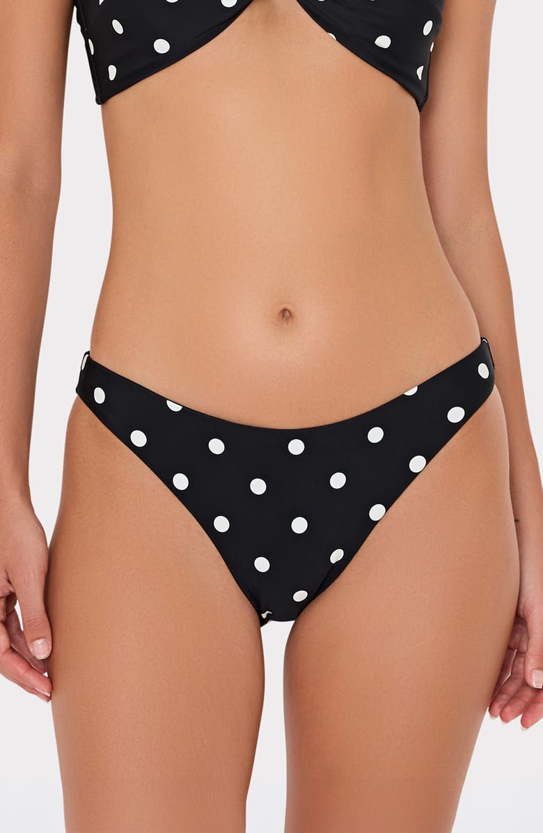 Milly Margot Polka Dot Bikini Bottoms, Main, color,