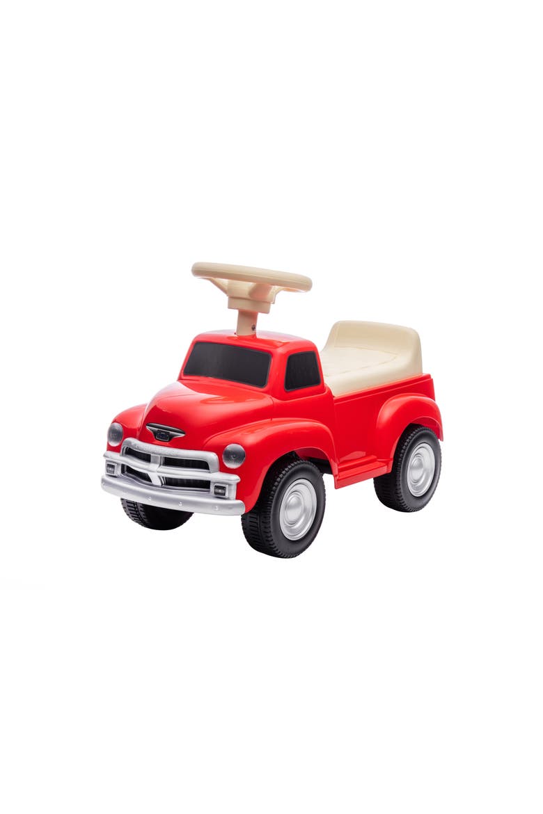 Chevrolet 3100 Vintage Push Car for Toddlers, Main, color, RED
