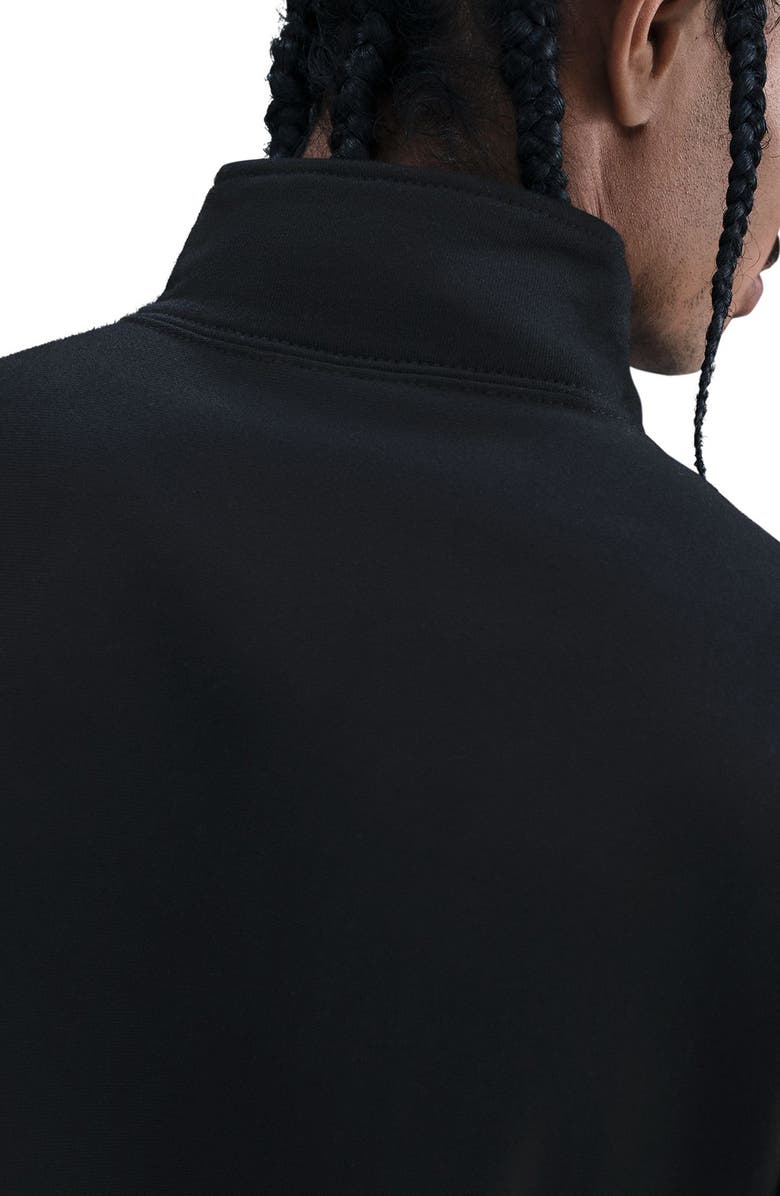 Nike Solo Swoosh Fleece Quarter Zip Pullover, Alternate, color, Black/ White