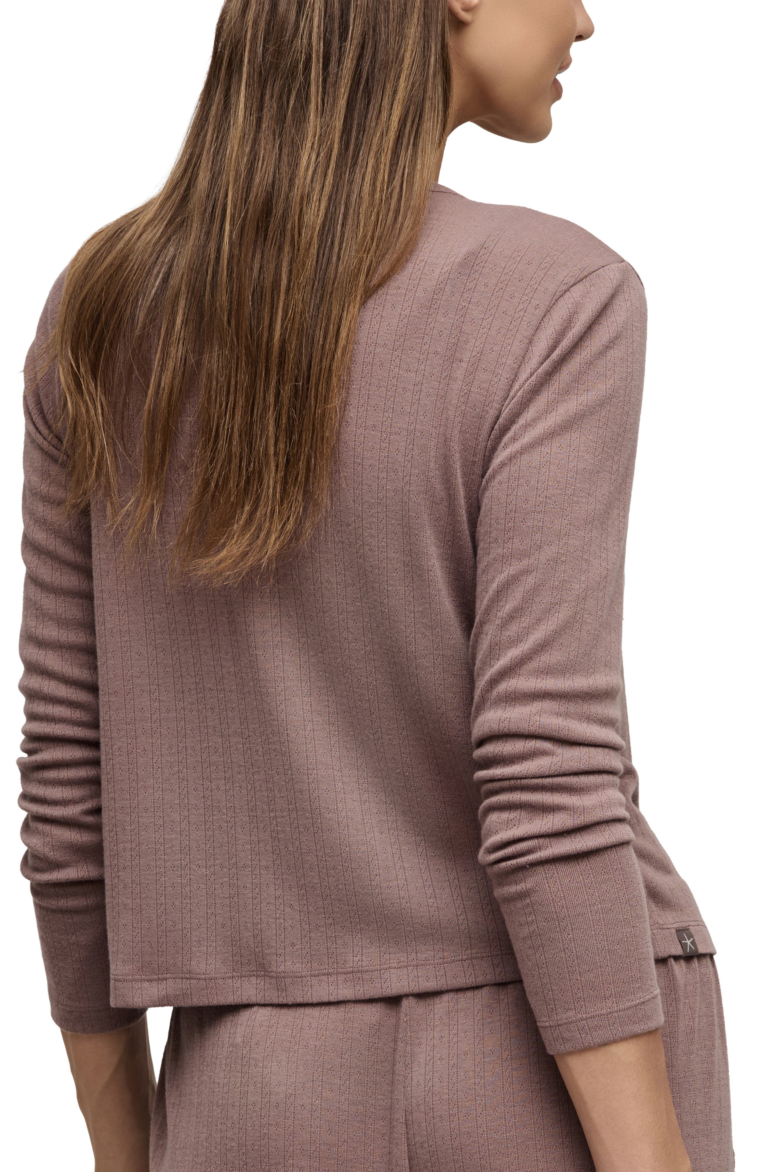 Scalloped Pointelle Cardigan - image 4