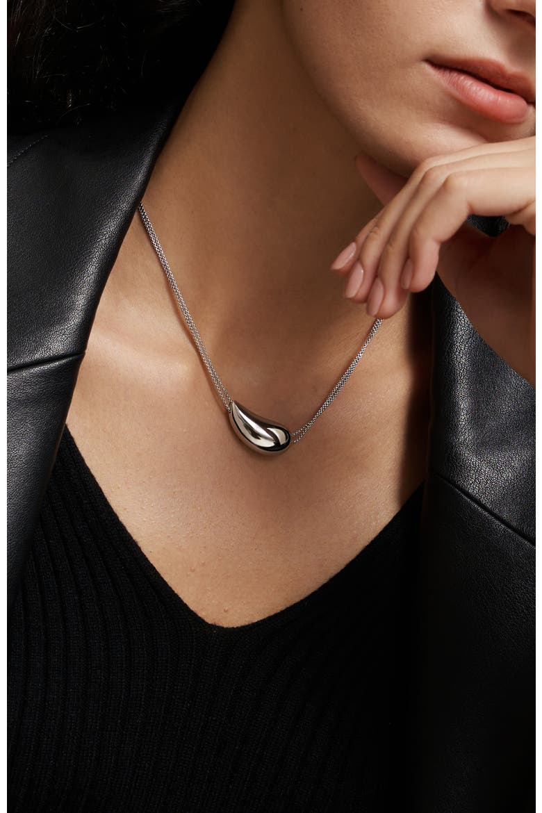 Drop Necklace, Alternate, color, Silver