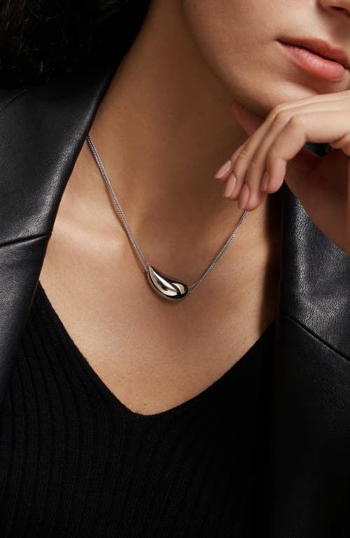 Rc Retro Chic Drop Necklace In Silver