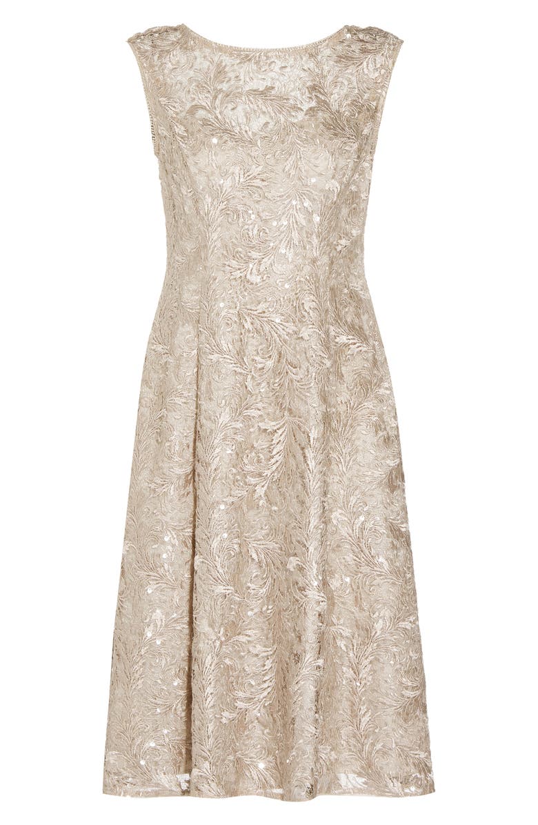 Adrianna Papell Embroidered Cocktail Dress, Alternate, color, 