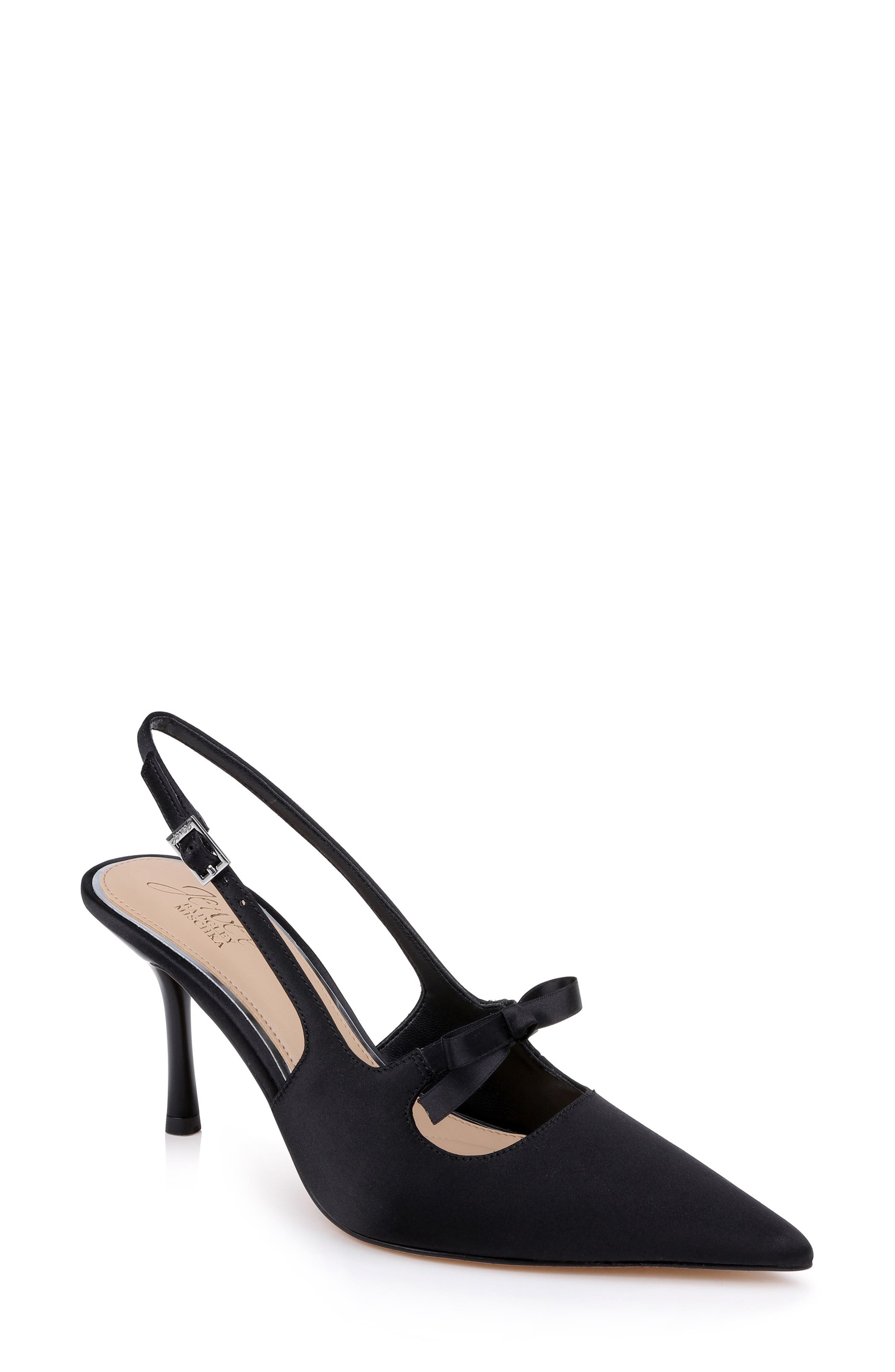 Jewel Badgley Mischka Zaya Pointed Toe Slingback Pump, Main, color, 