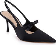Jewel Badgley Mischka Zaya Pointed Toe Slingback Pump