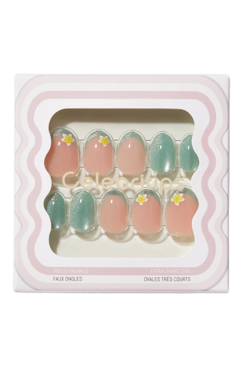 Short Oval Press-On Nails, Main, color, MAUI