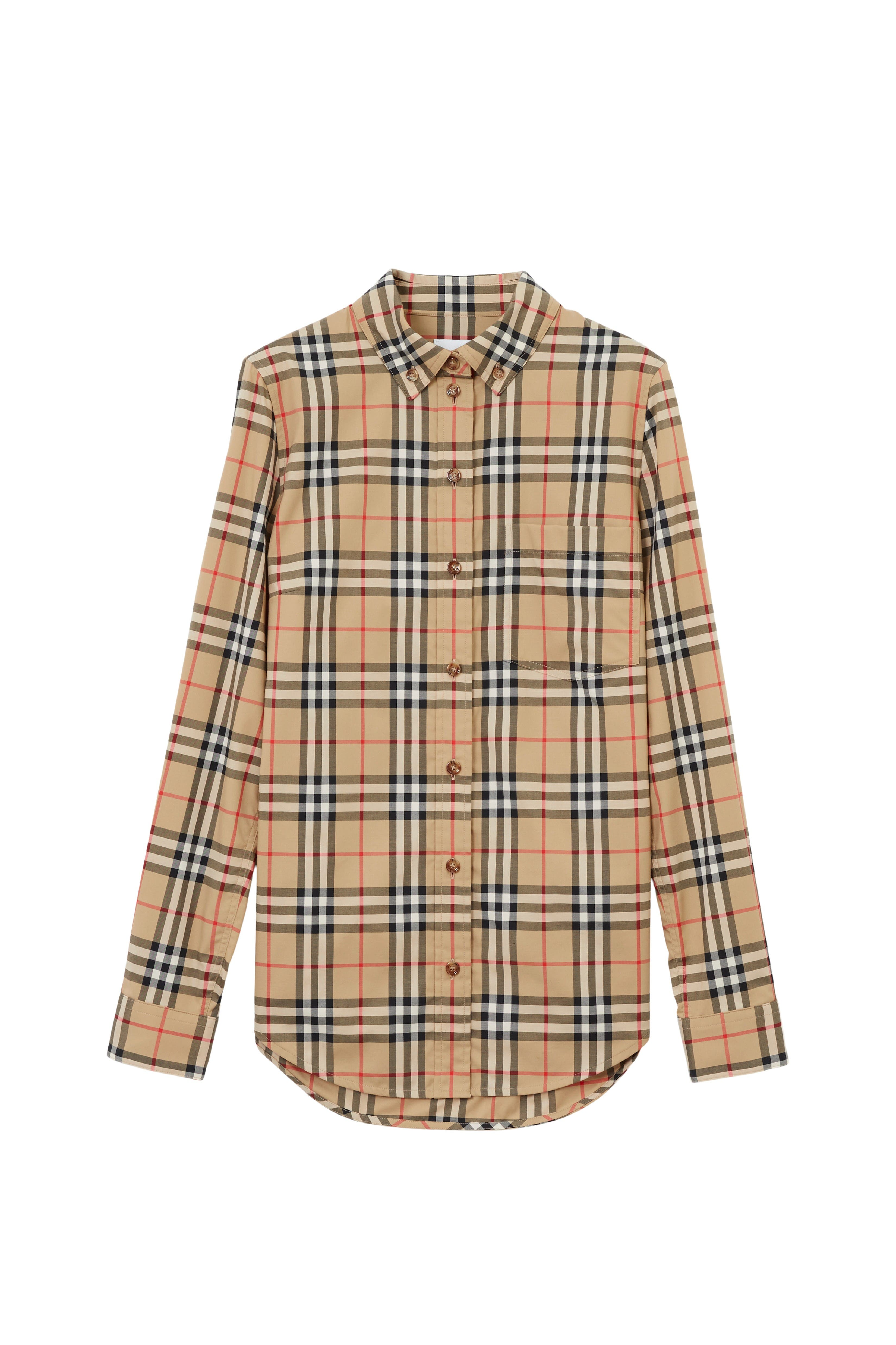 Check Stretch Cotton Shirt - image 2