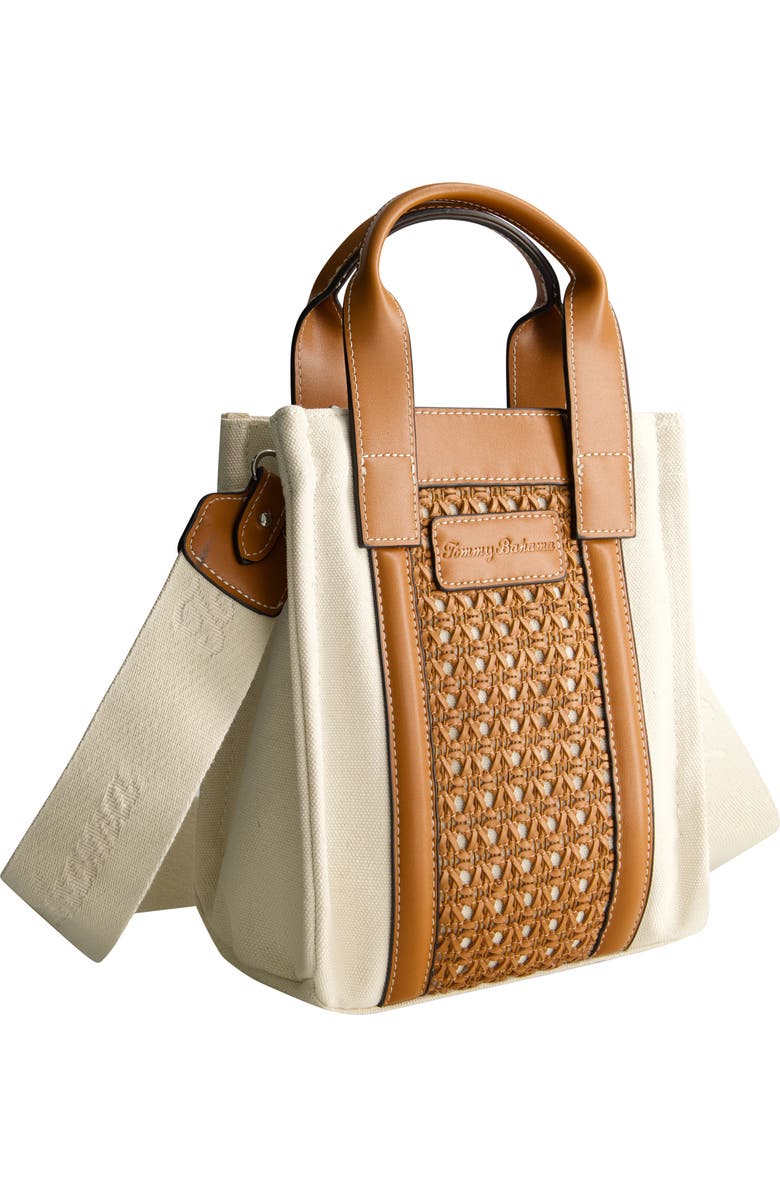 Tommy Bahama Woven North/South Tote Bag, Alternate, color, Brown