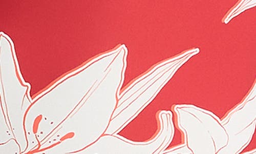 Sea Level Veridian Longline Tie Back One-piece Swimsuit In Red