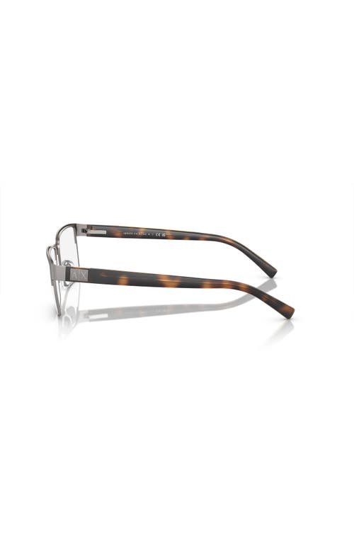 Armani Exchange 54mm Square Optical Glasses In Gray