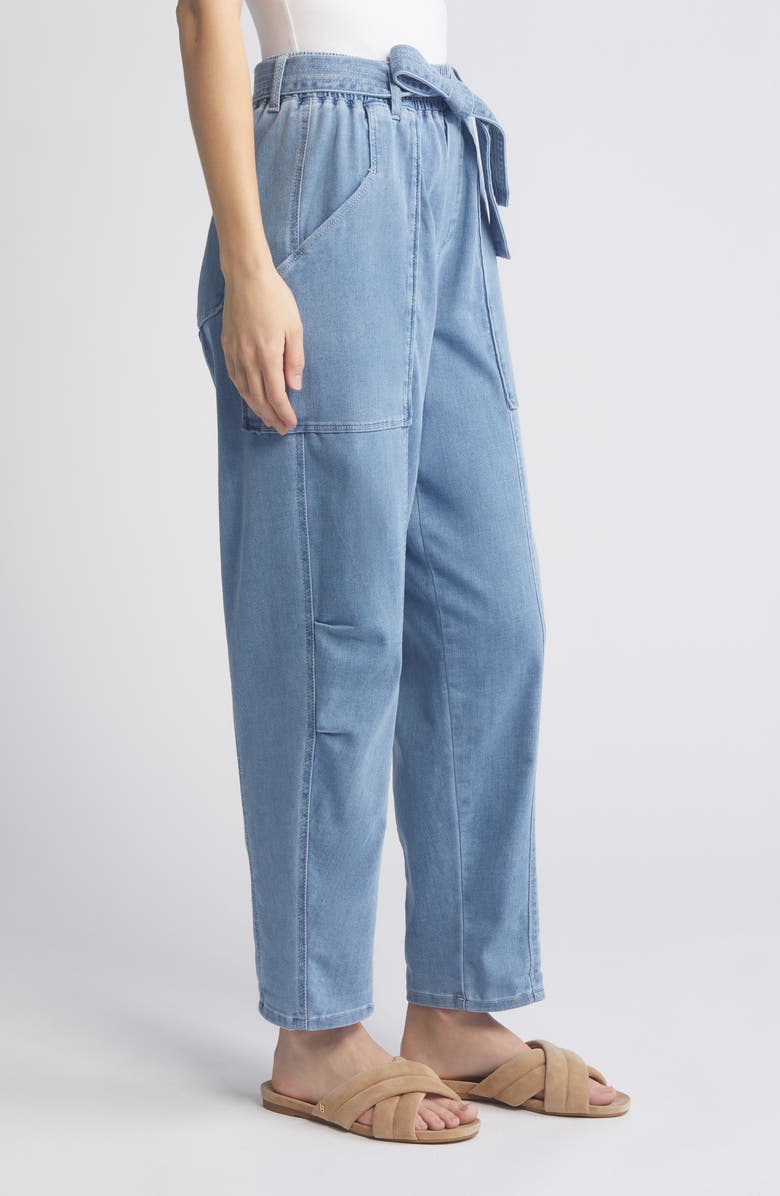 Wit & Wisdom Ab'Solution Wide Leg Pull-On Jeans, Alternate, color, Light Blue