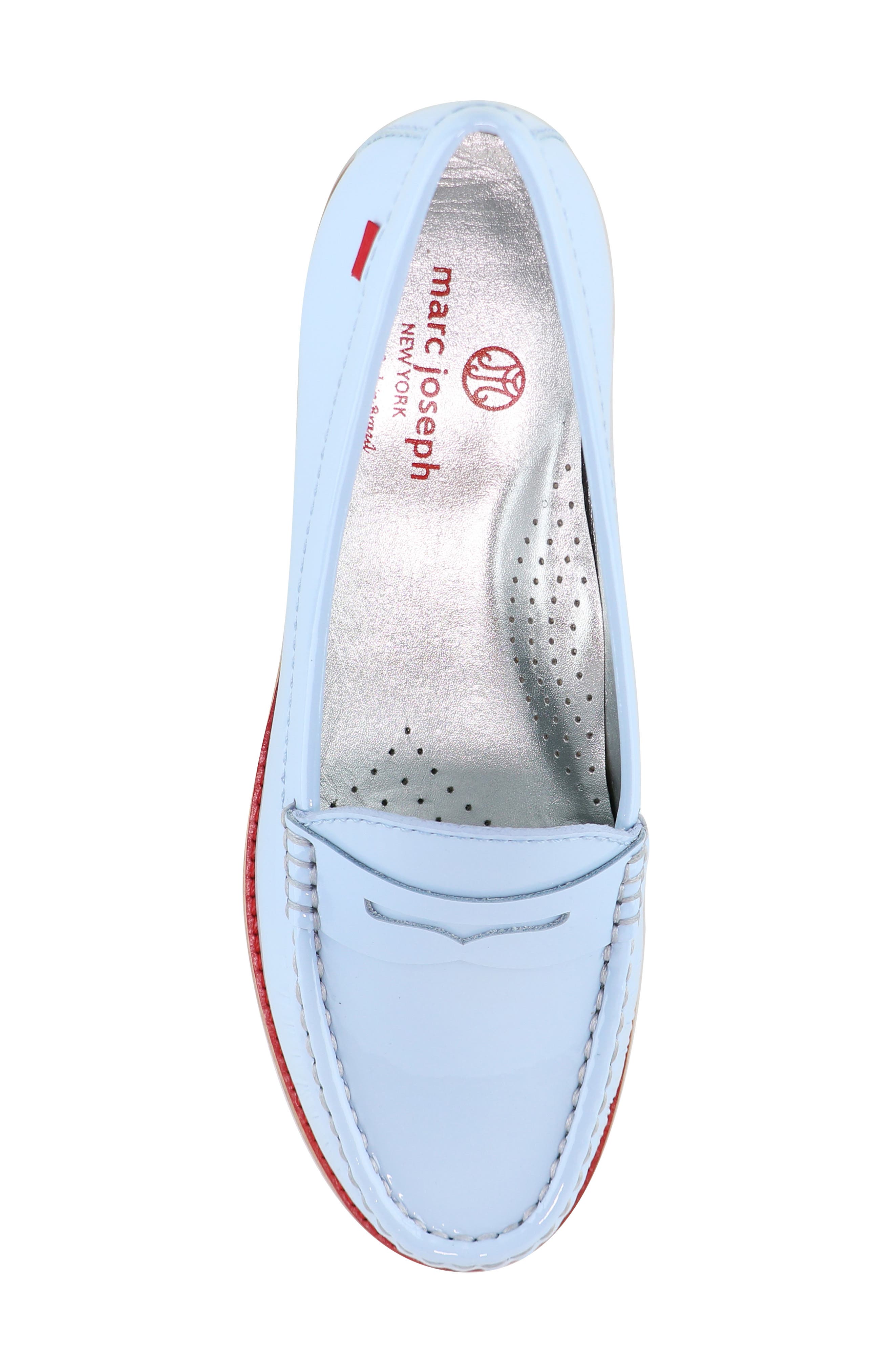East Village Flat, Alternate, color, BABY BLUE SOFT PATENT