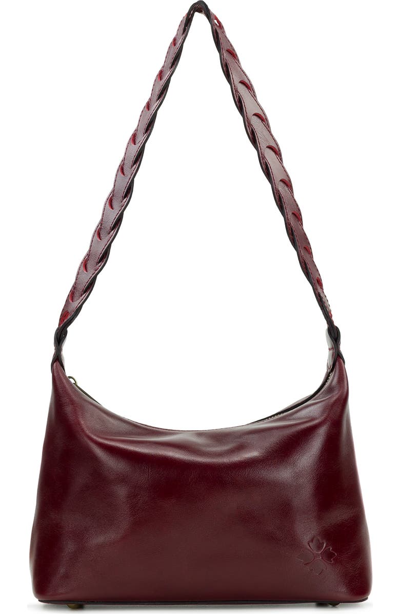 Patricia Nash Milos Leather Shoulder Bag, Main, color, Oxblood