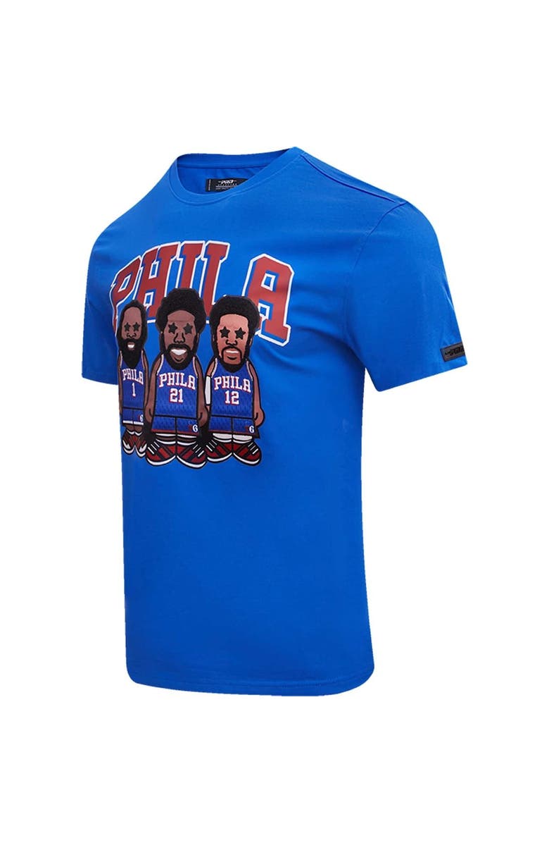 PRO STANDARD Men's Pro Standard Joel Embiid, Tobias Harris, James Harden Royal Philadelphia 76ers Multi Lineup T-Shirt, Alternate, color, Royal