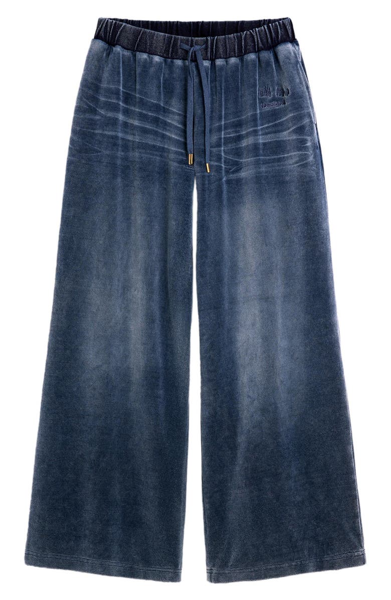 Desigual Cotton Blend Velour Drawstring Pants, Alternate, color,