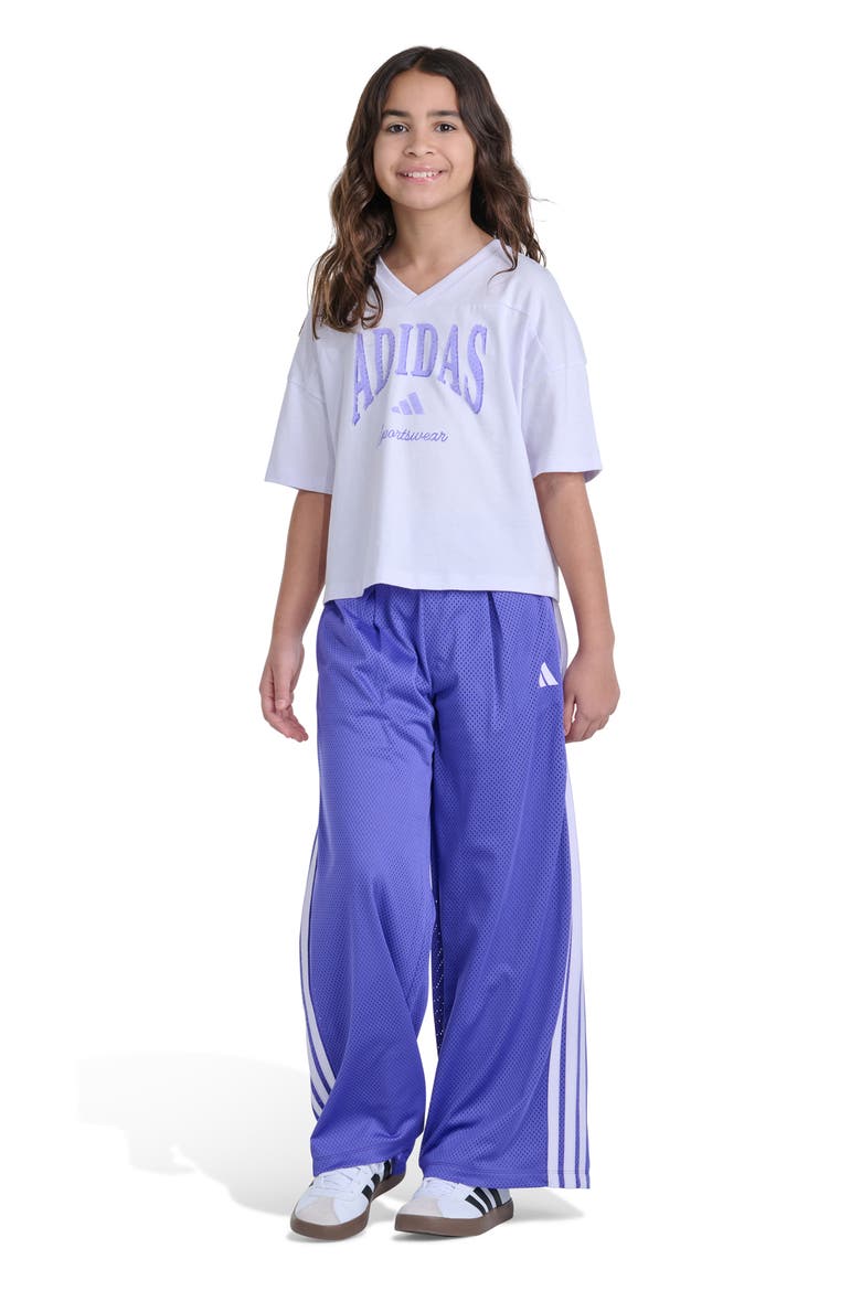 Kids' Collegiate Graphic V-Neck T-Shirt, Alternate, color, LIGHT PURPLE