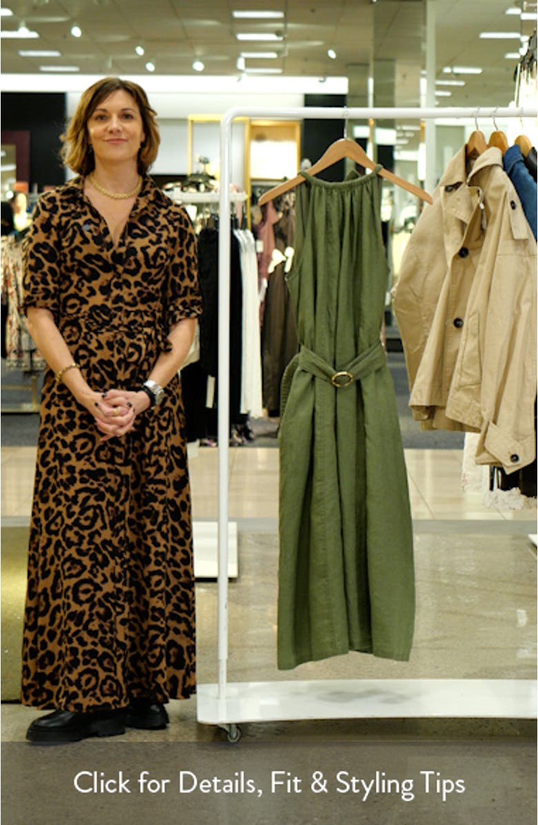 Coastalina Linen Midi Dress, sales video thumbnail