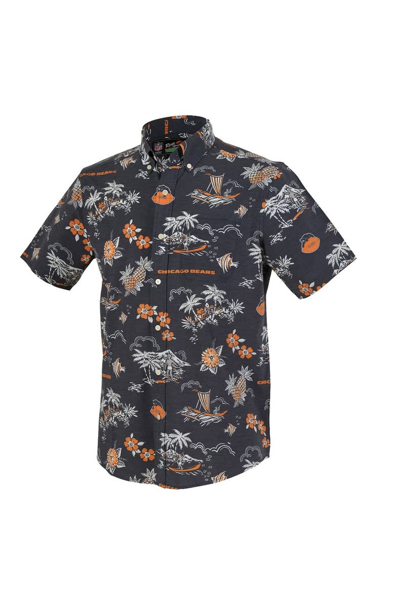 Reyn Spooner Men's Reyn Spooner Navy Chicago Bears Throwback Kekai Performance Button-Down Shirt, Alternate, color, Navy