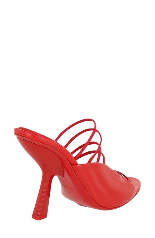 Ferragamo Ladies Red Leather Altaire Ultra Fine Strap Sandals In Red