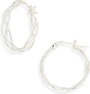 ARGENTO VIVO Interwoven Sterling Silver Hoop Earrings
