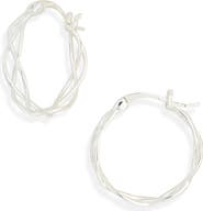 ARGENTO VIVO Interwoven Sterling Silver Hoop Earrings