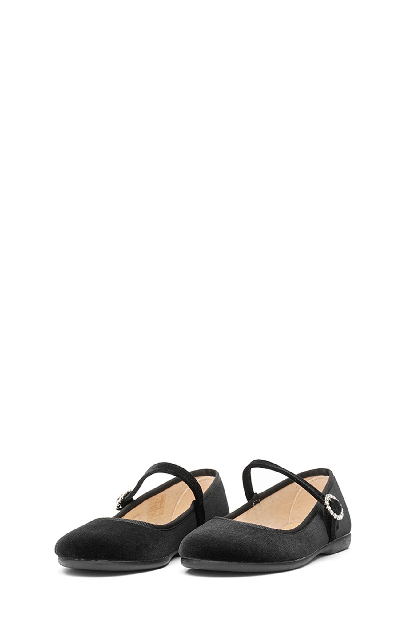 CHILDRENCHIC Kids' Holly Velvet Mary Jane, Alternate, color, Black