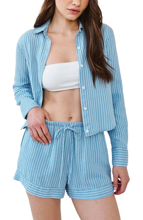 Stripe Button-Up Shirt