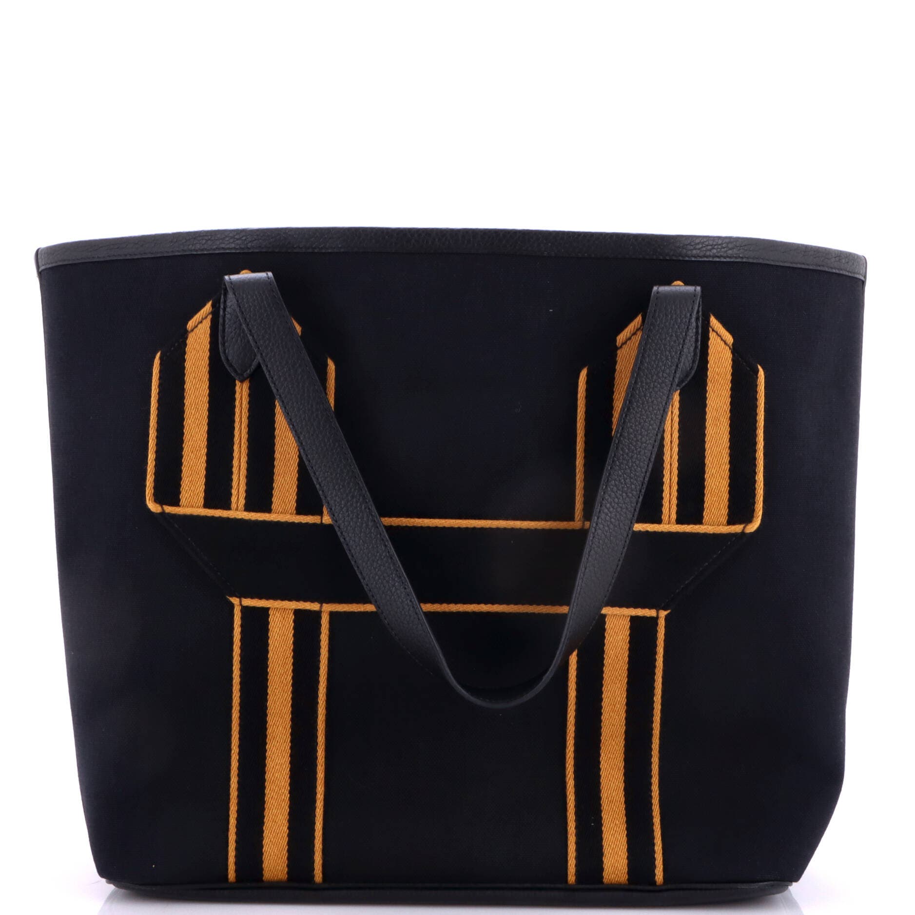 Pursangle Tote Canvas with Leather, Main, color, Black