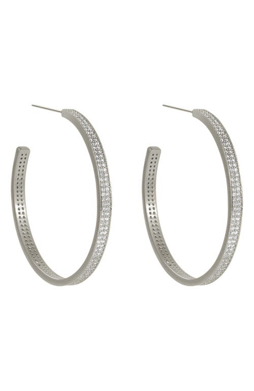 Dean Davidson Petite Pavé Midi Hoop Earrings