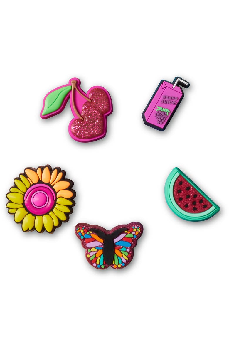 CROCS 5-Pack Color Pop Jibbitz Shoe Charms, Main, color,
