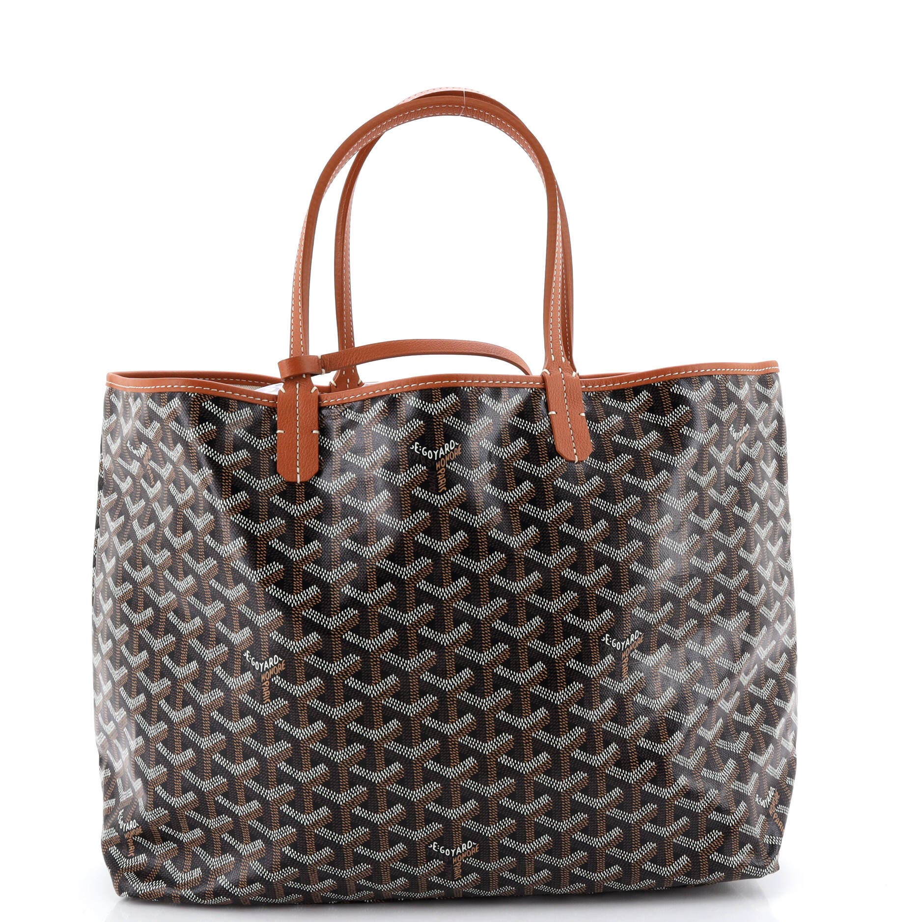 Pre-Owned Goyard Saint Louis Tote Coated Canvas PM, Alternate, color, Brown