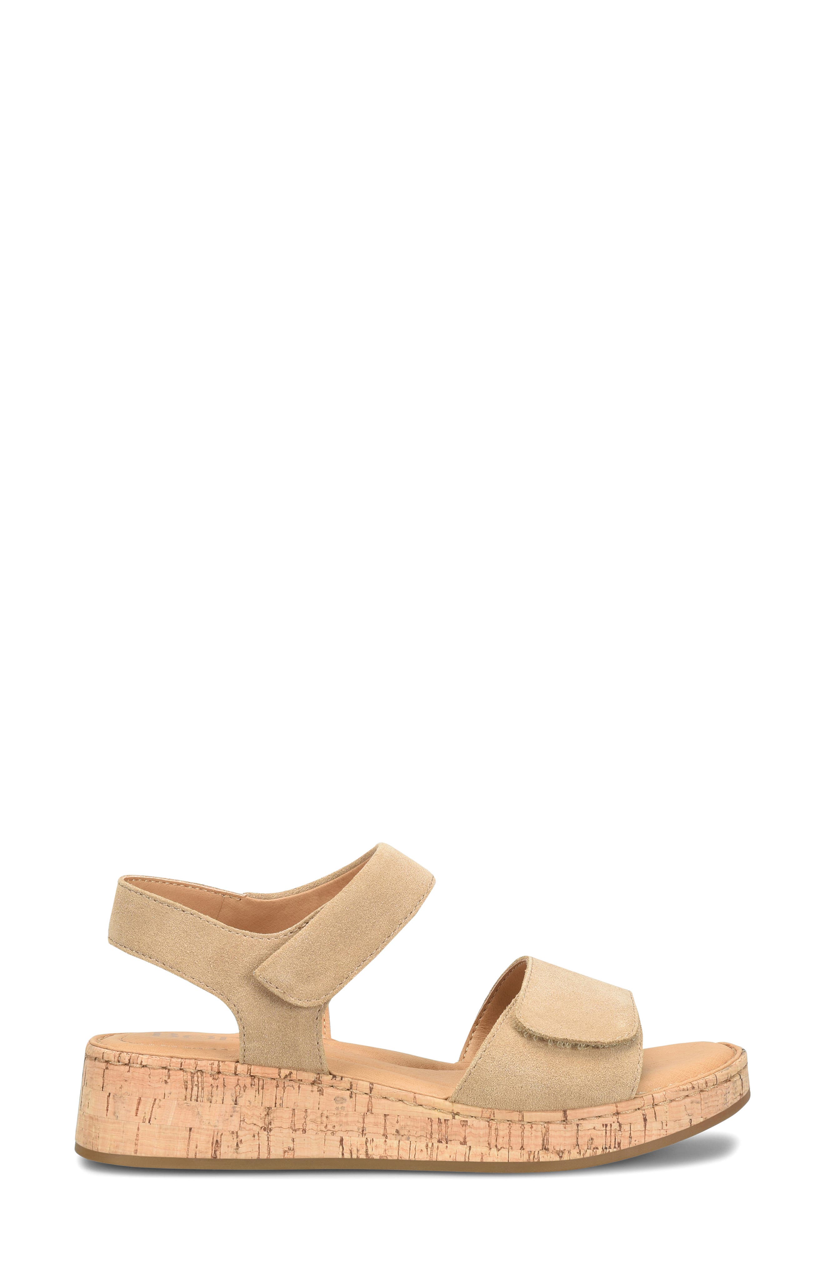 Børn Cabanas Platform Sandal, Alternate, color, Taupe Suede