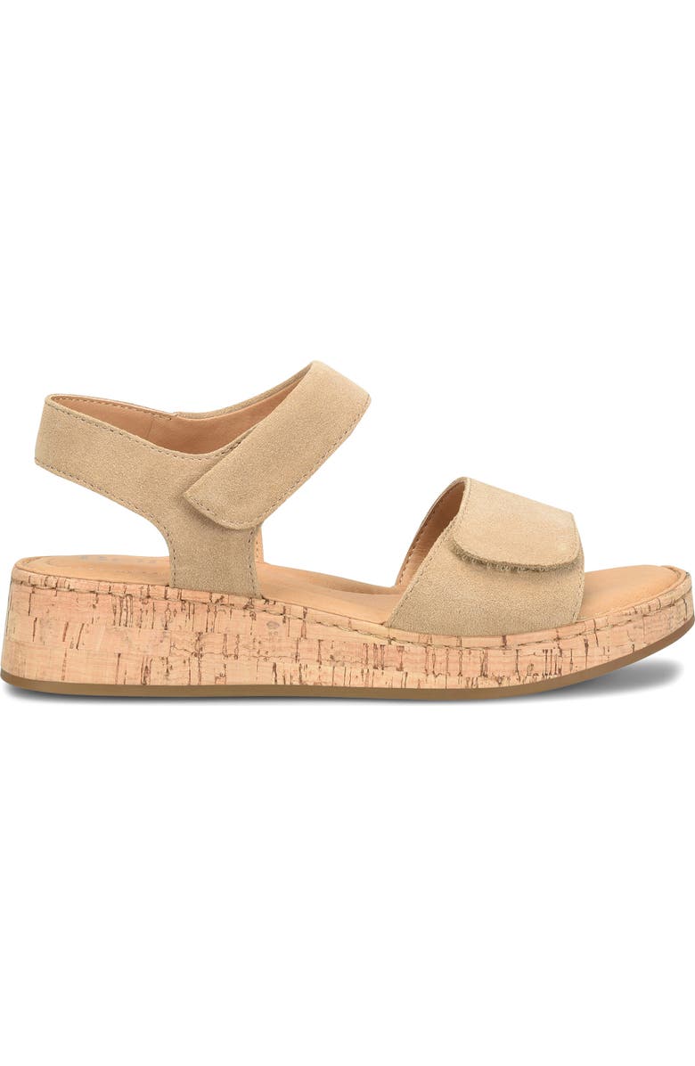 Børn Cabanas Platform Sandal, Alternate, color, Taupe Suede