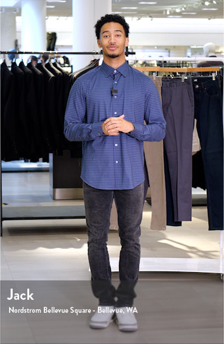 James OoohCotton<sup>®</sup> Check Print Button-Up Shirt, sales video thumbnail